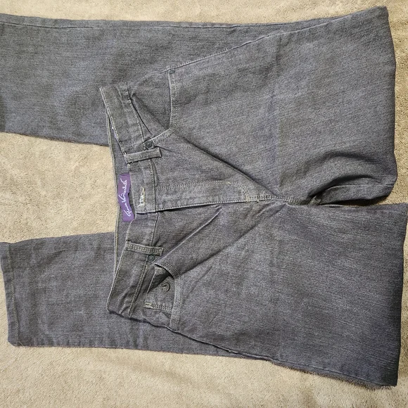 Nwt Gloria Vanderbilt Women's Straight Leg Jeans in Gray - Picture 10 of 12